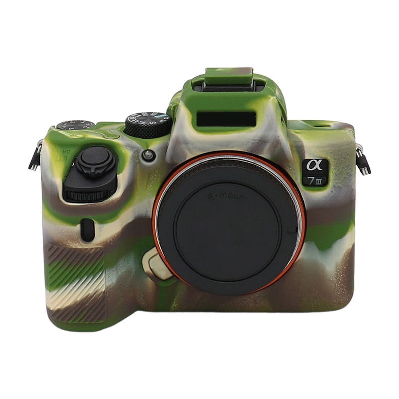 For Sony  A7III / A7S3 / A7RIII / A7SIII Soft Silicone Protective Case(Camouflage)