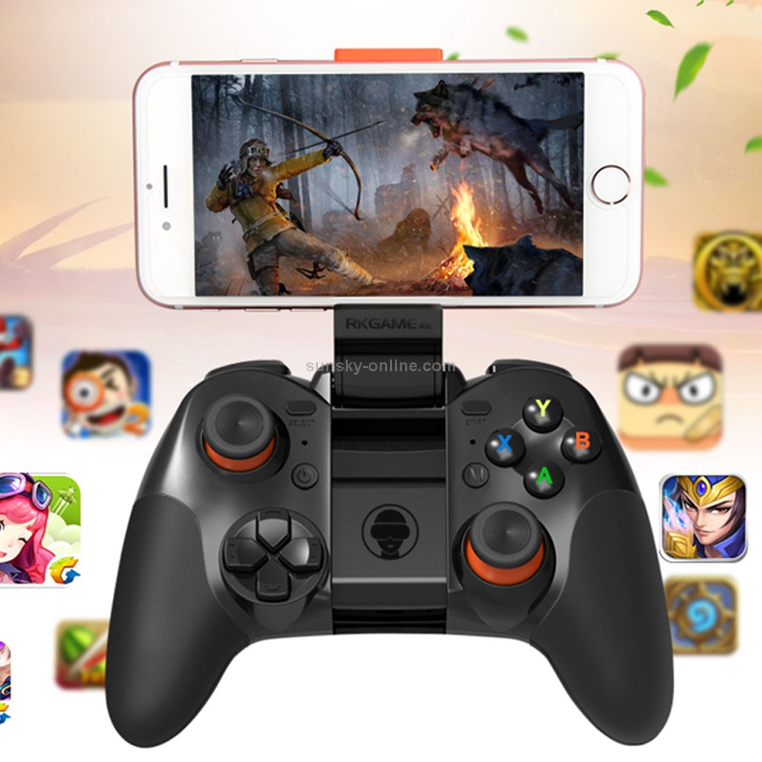 RKGAME 4th Wireless Bluetooth Gamepad Game Controller RKGAME 4th Wireless Bluetooth Gamepad Game Controller
