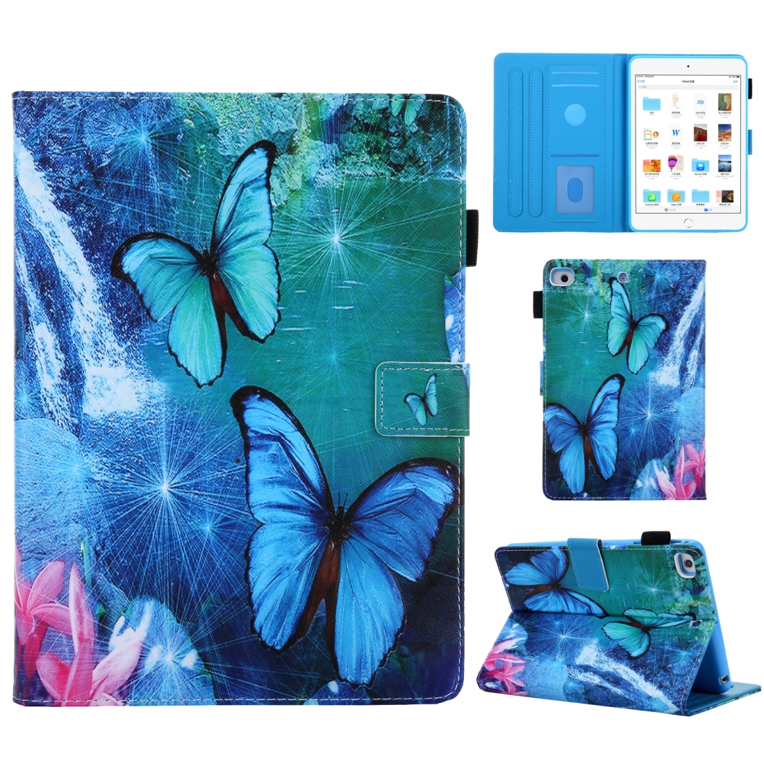 Universal 3D Pattern Horizontal Flip Leather Case with Holder & Card Slot & Wallet for iPad Pro 11(Waterfall Butterfly) Universal 3D Pattern Horizontal Flip Leather Case with Holder & Card Slot & Wallet for iPad Pro 11(Waterfall Butterfly)