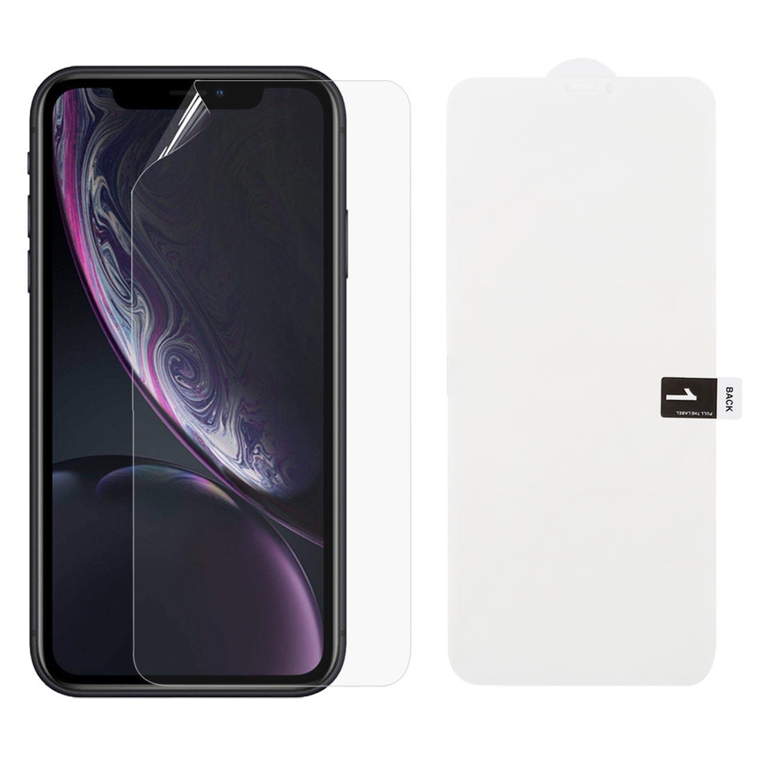 Soft Hydrogel Film Full Cover Front Protector for iPhone XR / 11 Soft Hydrogel Film Full Cover Front Protector for iPhone XR / 11