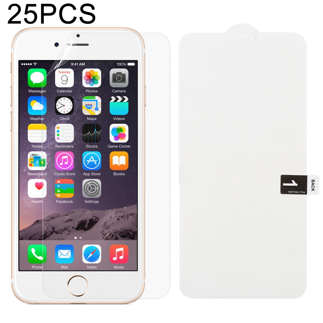 25 PCS Soft Hydrogel Film Full Cover Front Protector with Alcohol Cotton + Scratch Card for iPhone 6 Plus 25 PCS Soft Hydrogel Film Full Cover Front Protector with Alcohol Cotton + Scratch Card for iPhone 6 Plus