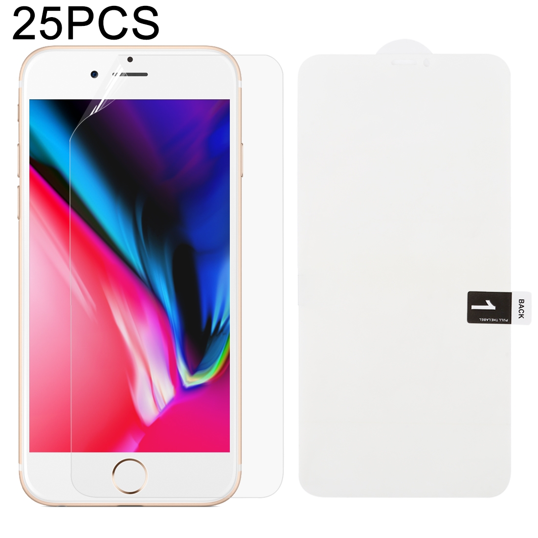 25 PCS Soft Hydrogel Film Full Cover Front Protector with Alcohol Cotton + Scratch Card for iPhone 7 Plus / 8 Plus 25 PCS Soft Hydrogel Film Full Cover Front Protector with Alcohol Cotton + Scratch Card for iPhone 7 Plus / 8 Plus