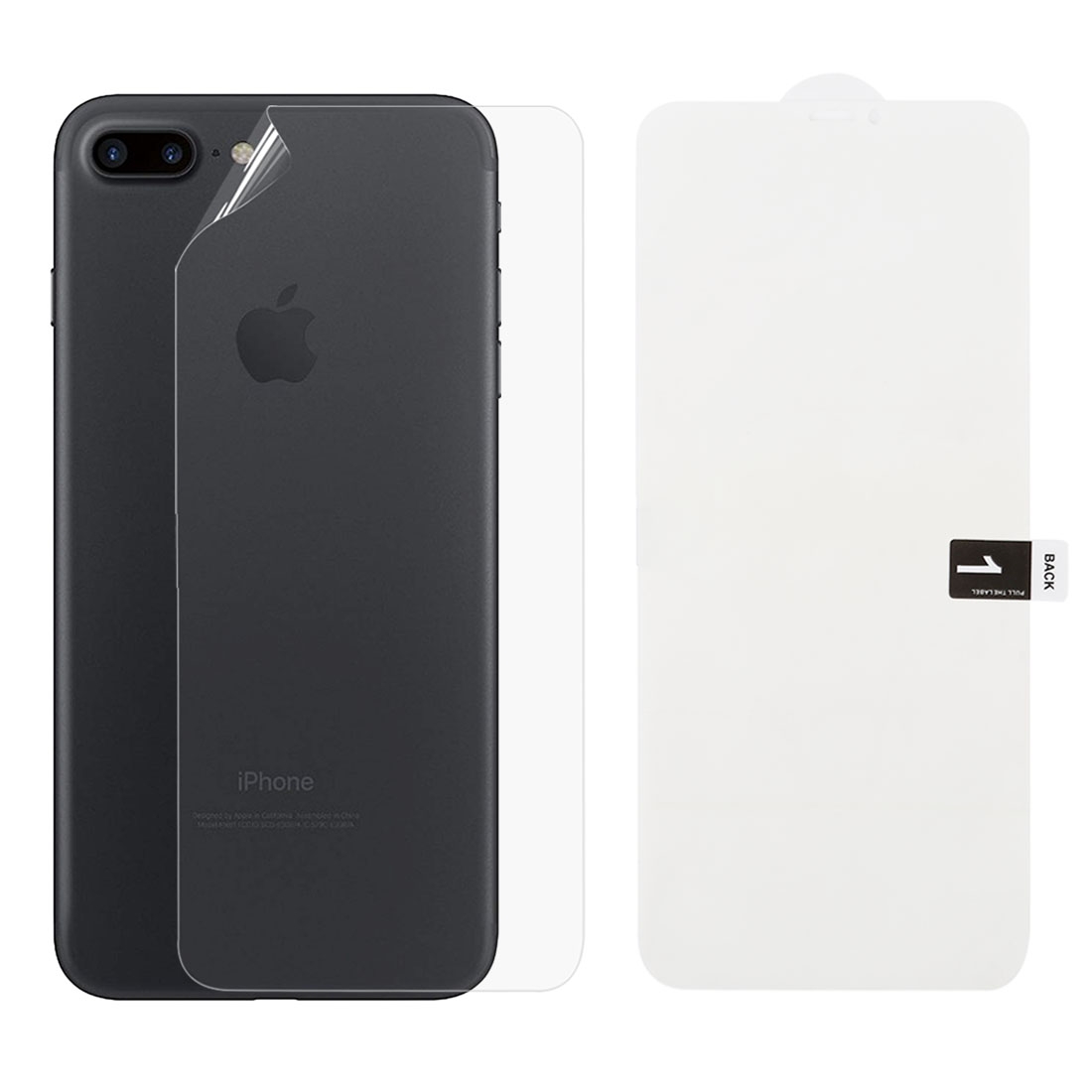 Soft Hydrogel Film Full Cover Back Protector for iPhone 7 Plus / 8 Plus Soft Hydrogel Film Full Cover Back Protector for iPhone 7 Plus / 8 Plus