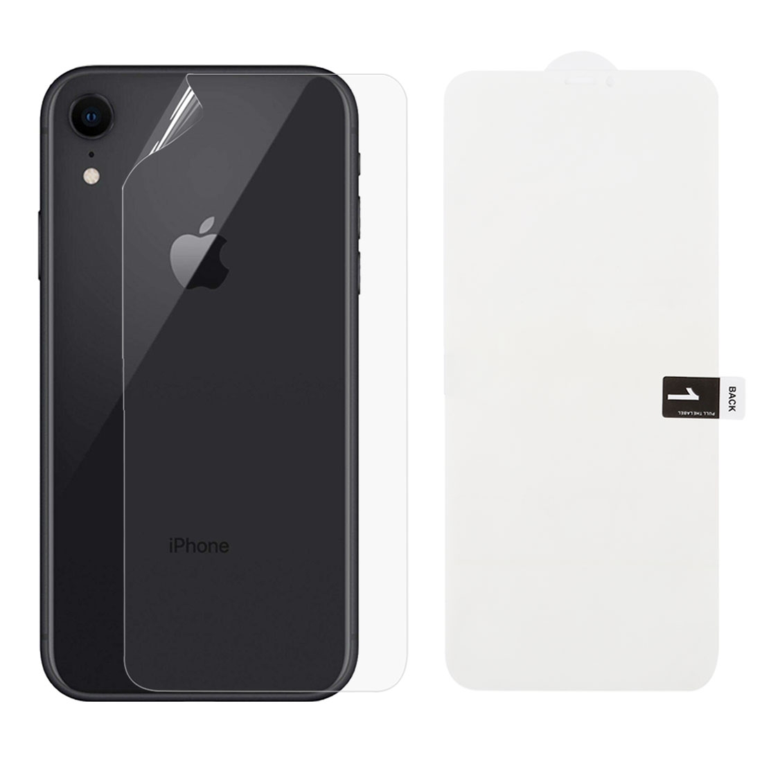 Soft Hydrogel Film Full Cover Back Protector for iPhone XR Soft Hydrogel Film Full Cover Back Protector for iPhone XR