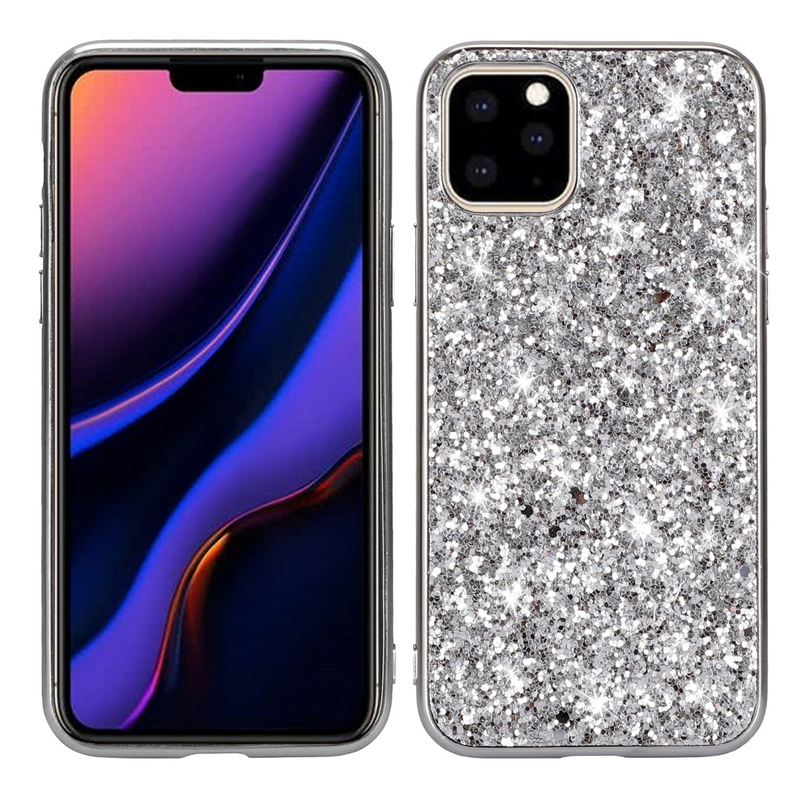 Glitter Powder Shockproof TPU Protective Case for iPhone 11 Pro(Silver) Glitter Powder Shockproof TPU Protective Case for iPhone 11 Pro(Silver)