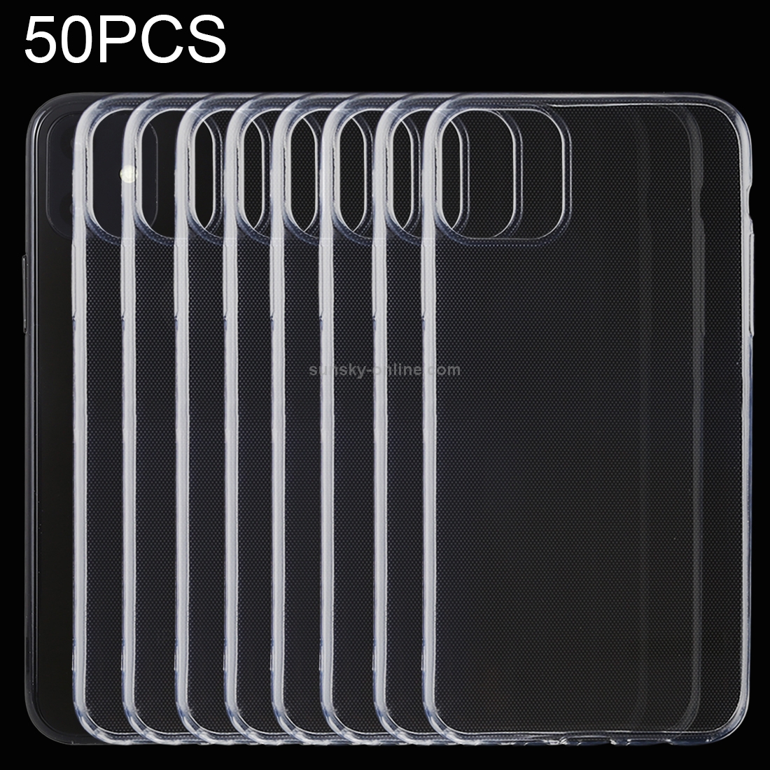 50 PCS 0.5mm Ultra-Thin Transparent TPU Protective Case for iPhone 11 50 PCS 0.5mm Ultra-Thin Transparent TPU Protective Case for iPhone 11