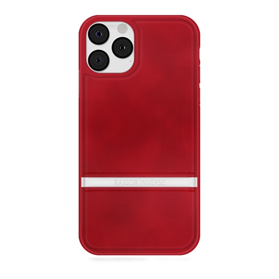 For iPhone 11 RAIGOR INVERSE CHRIS Series PU Splicing Stitch Protective Case(Red) For iPhone 11 RAIGOR INVERSE CHRIS Series PU Splicing Stitch Protective Case(Red)