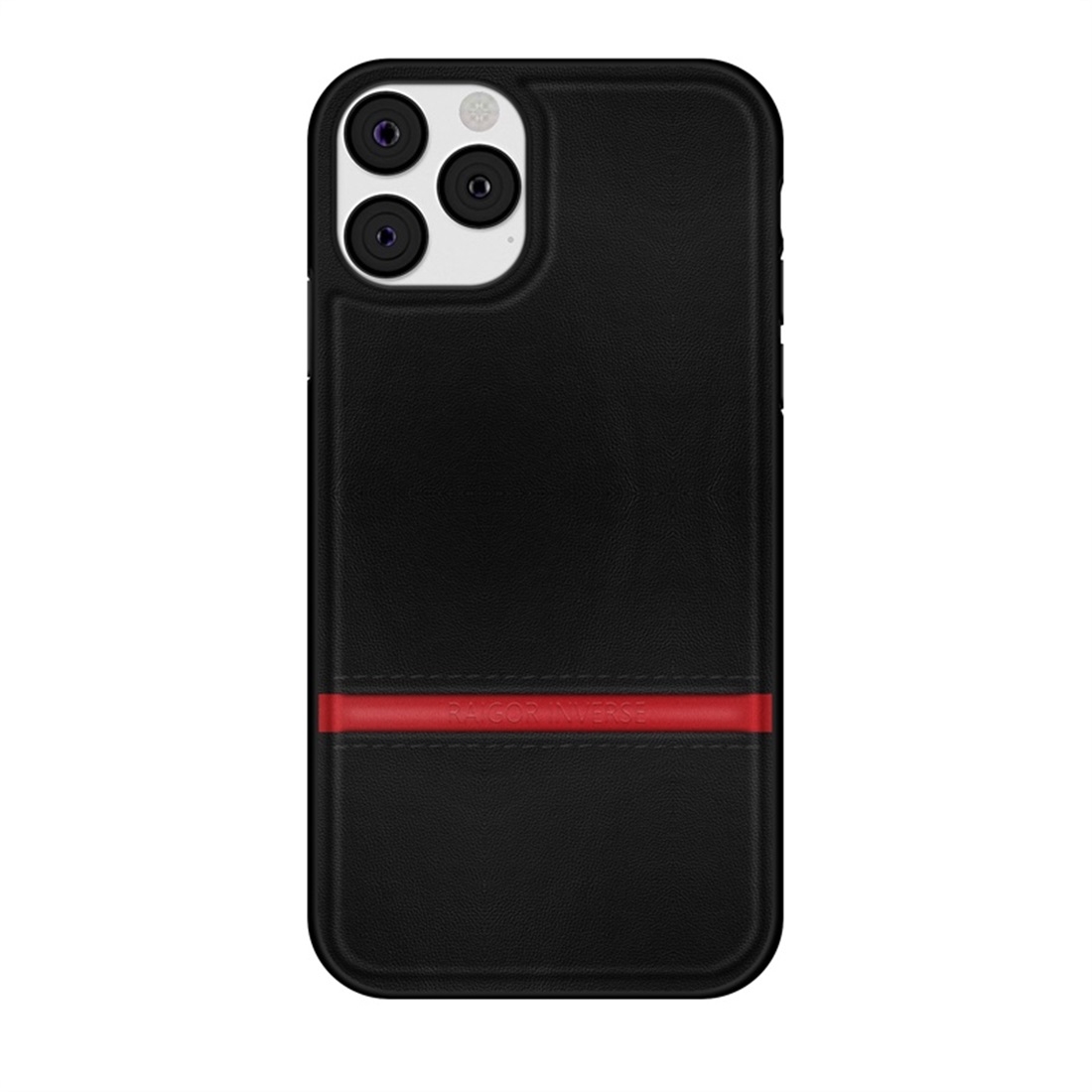 For iPhone 11 Pro Max (6.5 inch) RAIGOR INVERSE CHRIS Series PU Splicing Stitch Protective Case(Black) For iPhone 11 Pro Max (6.5 inch) RAIGOR INVERSE CHRIS Series PU Splicing Stitch Protective Case(Black)