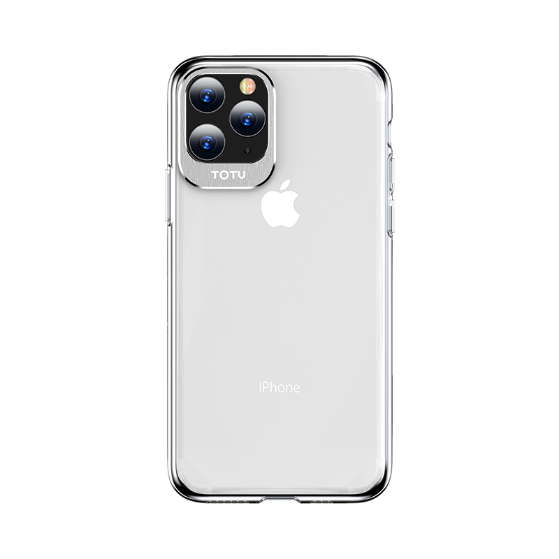 For iPhone 11 Pro Max TOTUDESIGN Clear Crystal Series Metal + PC Protective Case(Silver) For iPhone 11 Pro Max TOTUDESIGN Clear Crystal Series Metal + PC Protective Case(Silver)