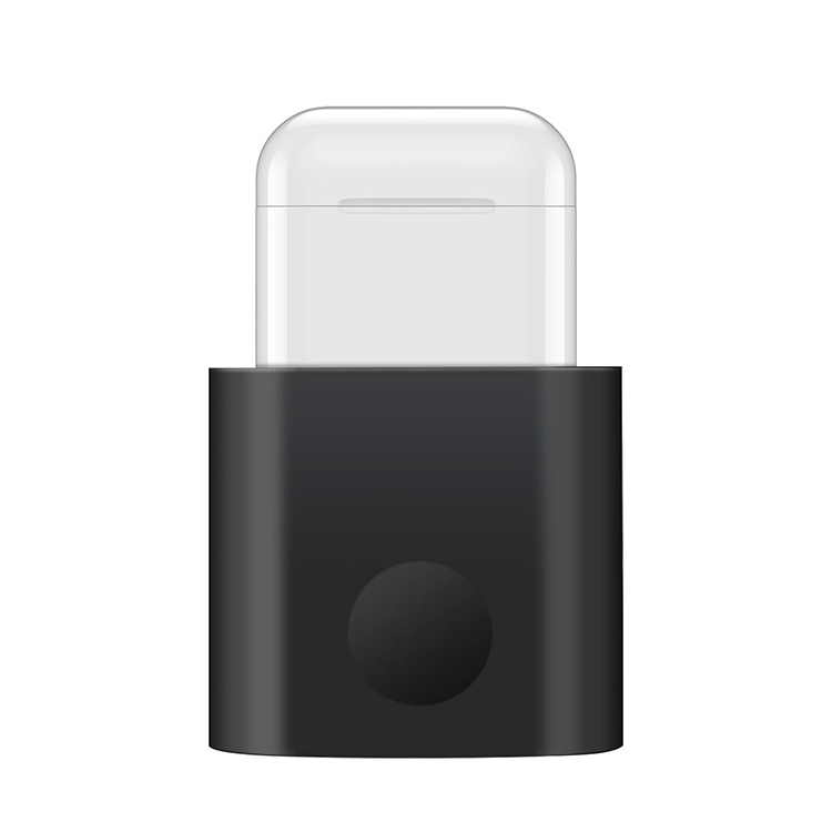 Multi-function Silicone Charging Bracket for AirPods(Black) Multi-function Silicone Charging Bracket for AirPods(Black)