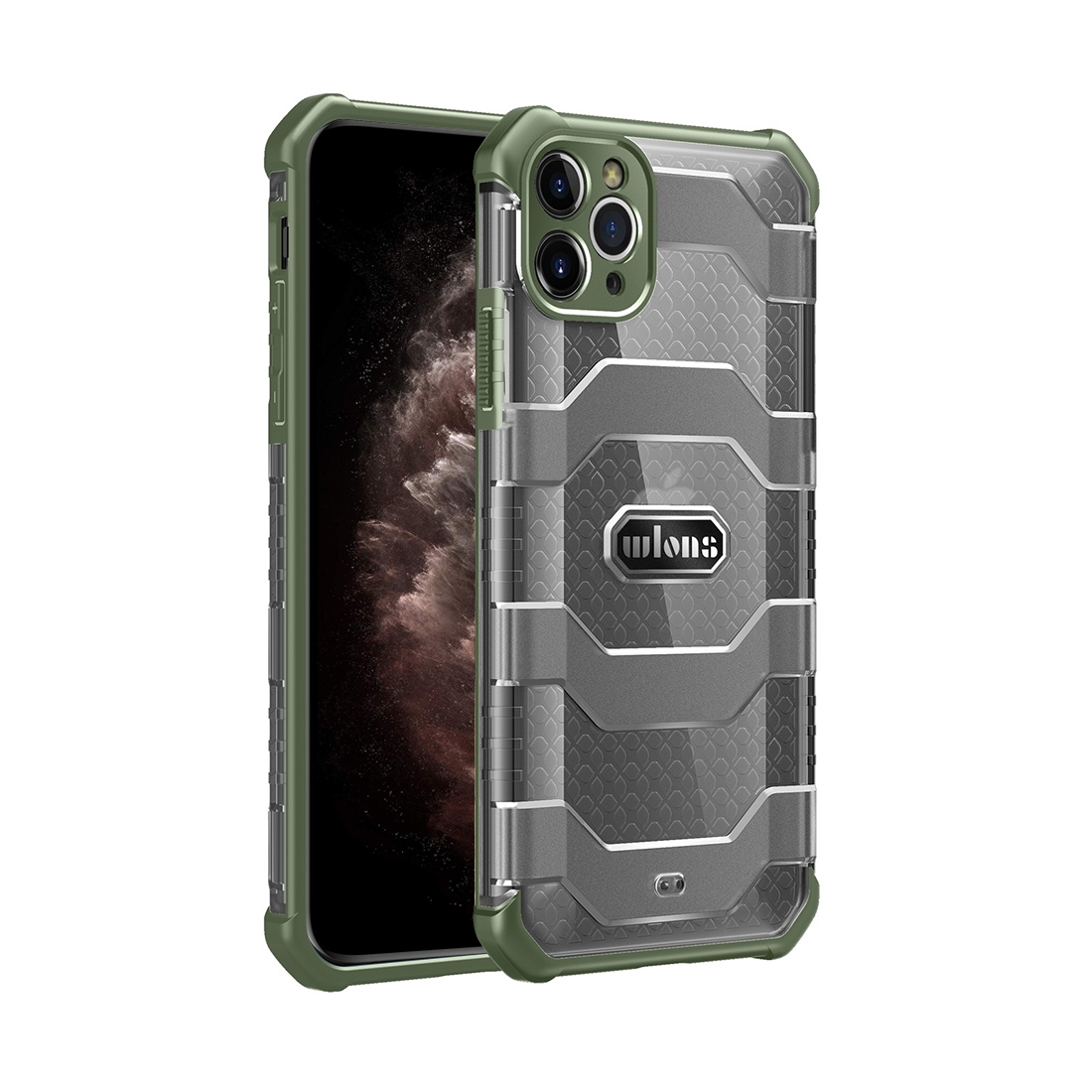 For iPhone 11 Pro Max wlons Explorer Series PC+TPU Protective Case (Green) For iPhone 11 Pro Max wlons Explorer Series PC+TPU Protective Case (Green)