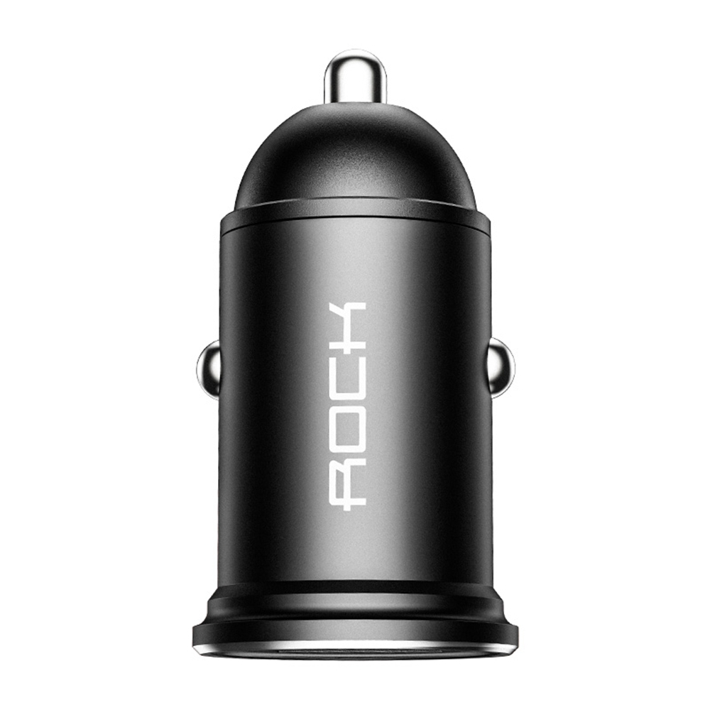 ROCK H11 4.8A 24W Mini Dual USB Car Charger(Black) ROCK H11 4.8A 24W Mini Dual USB Car Charger(Black)