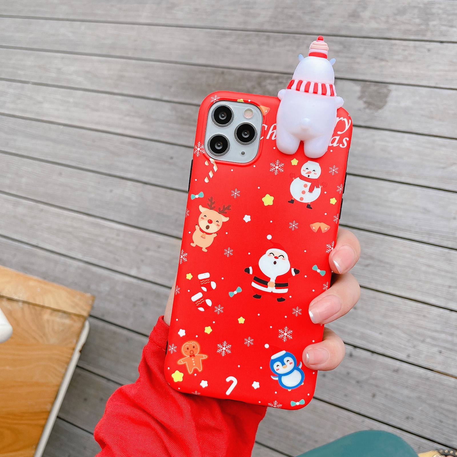 For iPhone 11 Christmas Series Painted Pattern TPU Case (Santa Claus + Lying Snowman) For iPhone 11 Christmas Series Painted Pattern TPU Case (Santa Claus + Lying Snowman)