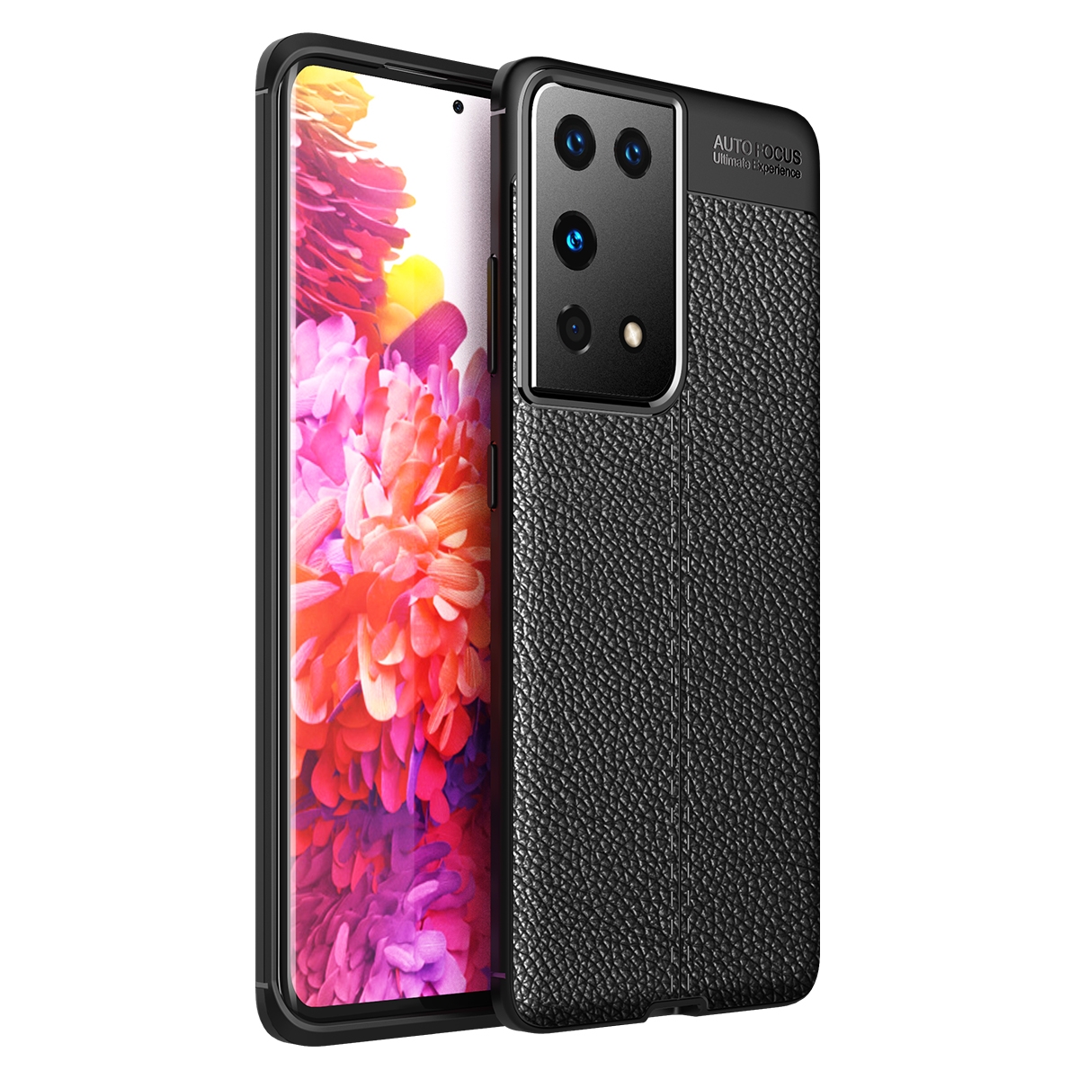 For Samsung Galaxy S21 Ultra 5G Litchi Texture TPU Shockproof Case(Black) For Samsung Galaxy S21 Ultra 5G Litchi Texture TPU Shockproof Case(Black)