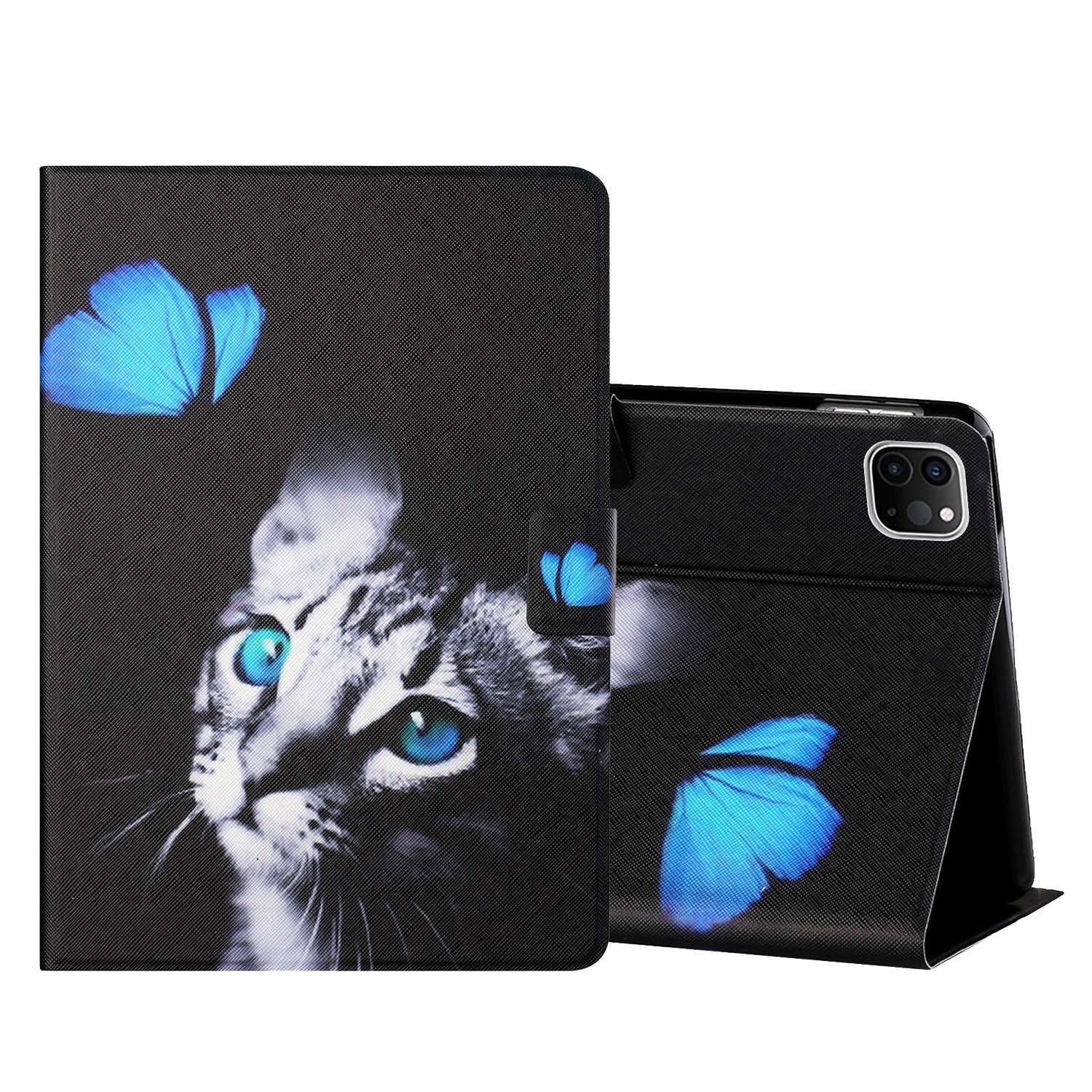 Colored Drawing Horizontal Flip Leather Tablet Case with Holder & Card Slots & Sleep / Wake-up Function For iPad Pro 11 inch (2020) / (2018) / iPad Air 4 10.9 inch (2020)(Butterfly Cat) Colored Drawing Horizontal Flip Leather Tablet Case with Holder & Card Slots & Sleep / Wake-up Function For iPad Pro 11 inch (2020) / (2018) / iPad Air 4 10.9 inch (2020)(Butterfly Cat)