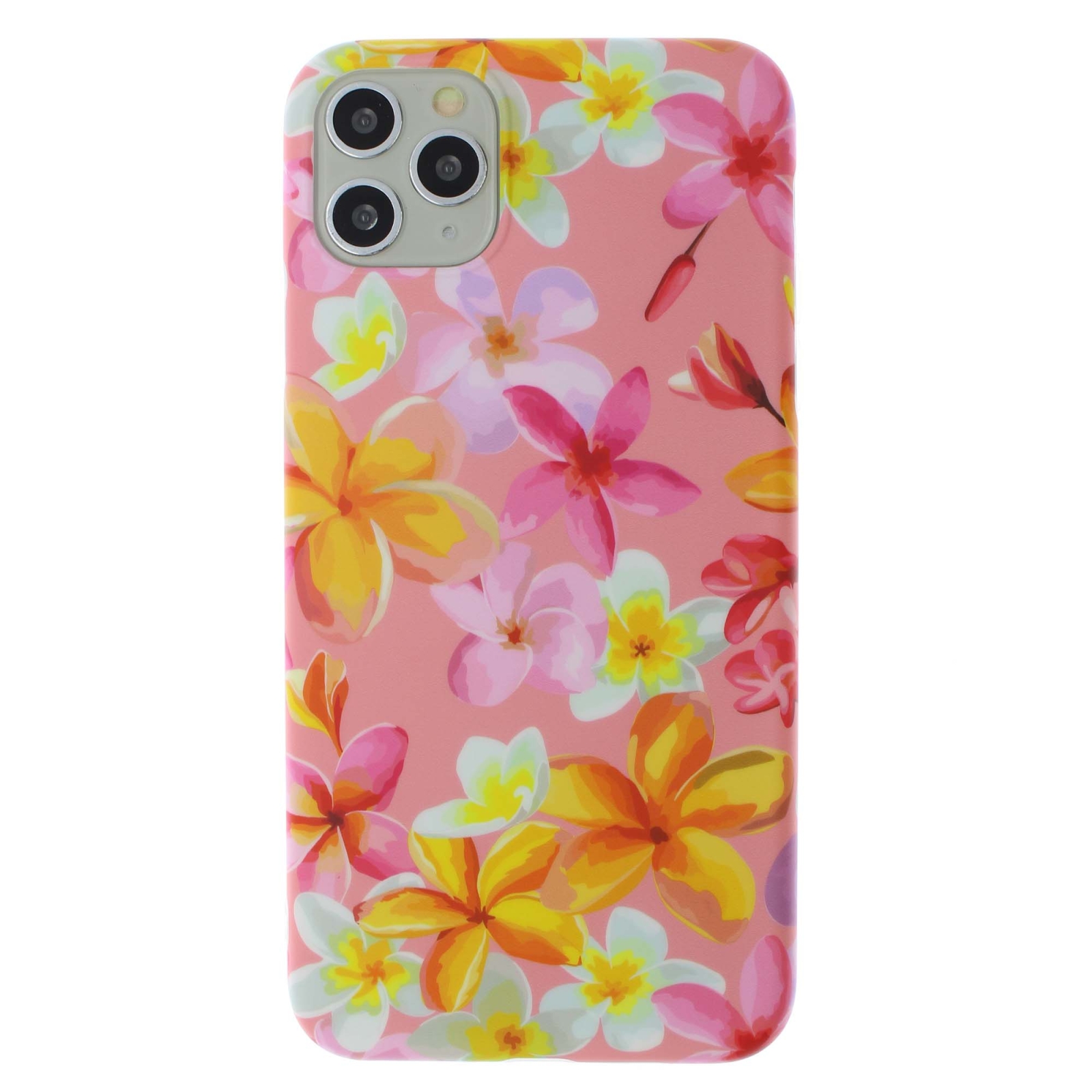 Painted IMD Frosted White Edge TPU Phone Case For iPhone 11 Pro Max(Pink)