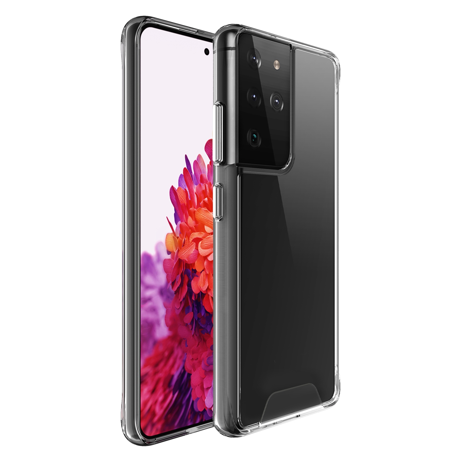 For Samsung Galaxy S21 Ultra 5G Scratchproof TPU + Acrylic Space Protective Case(Transparent) For Samsung Galaxy S21 Ultra 5G Scratchproof TPU + Acrylic Space Protective Case(Transparent)
