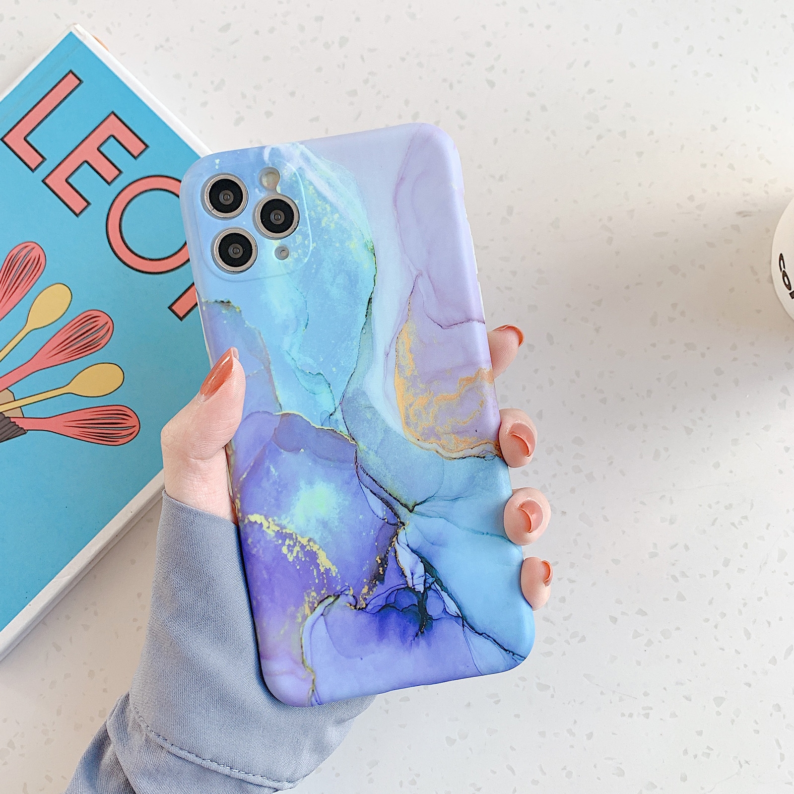 For iPhone 11 Pro Max Symphony Marble Pattern Shockproof Protective Case (Ancient) For iPhone 11 Pro Max Symphony Marble Pattern Shockproof Protective Case (Ancient)
