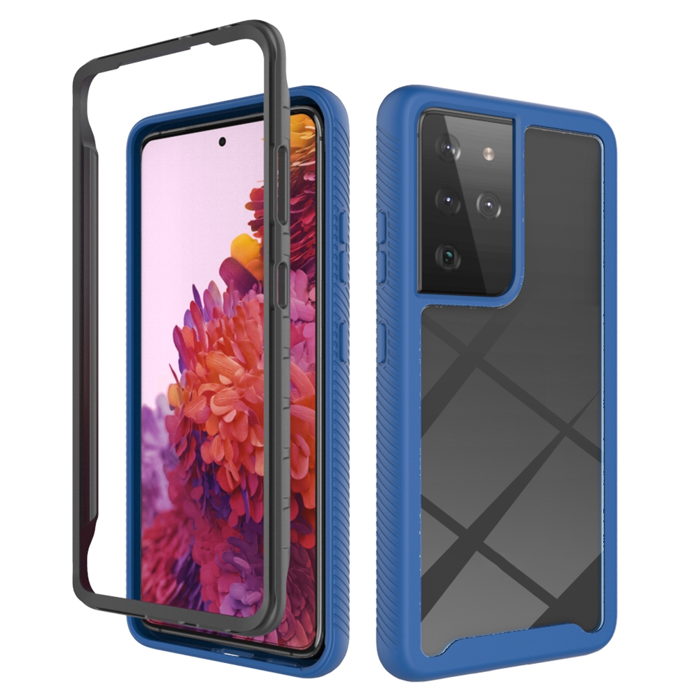 For Samsung Galaxy S21 Ultra 5G Starry Sky Solid Color Series Shockproof PC + TPU Protective Case(Royal Blue) For Samsung Galaxy S21 Ultra 5G Starry Sky Solid Color Series Shockproof PC + TPU Protective Case(Royal Blue)