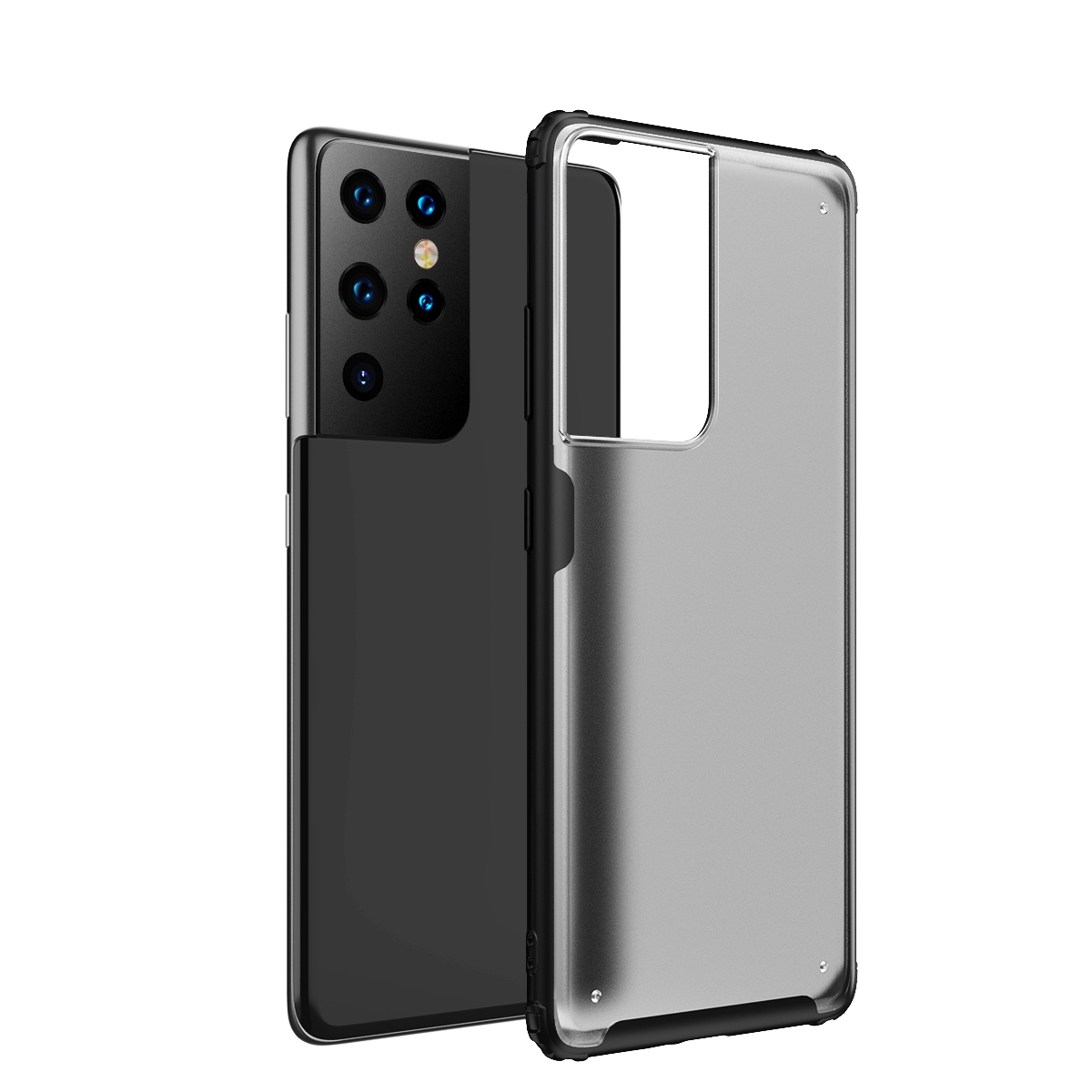 For Samsung Galaxy S21 Ultra 5G Four-corner Shockproof TPU + PC Protective Case(Black) For Samsung Galaxy S21 Ultra 5G Four-corner Shockproof TPU + PC Protective Case(Black)
