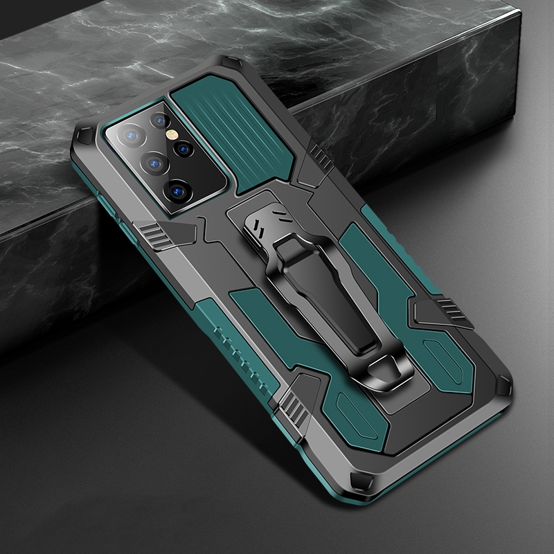 For Samsung Galaxy S21 Ultra 5G Machine Armor Warrior Shockproof PC + TPU Protective Case(Army Green) For Samsung Galaxy S21 Ultra 5G Machine Armor Warrior Shockproof PC + TPU Protective Case(Army Green)