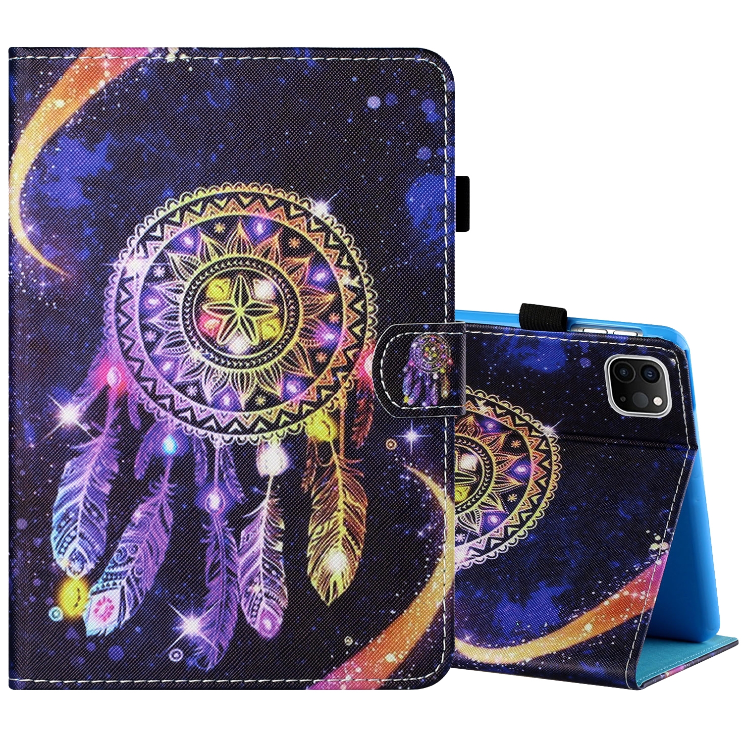 Sewing Thread Horizontal Painted Flat Leather Case with Pen Cover & Anti Skid Strip & Card Slot & Holder & Sleep / Wake-up Function For iPad Air 2022 / 2020 10.9(Starry Sky Wind Chimes) Sewing Thread Horizontal Painted Flat Leather Case with Pen Cover & Anti Skid Strip & Card Slot & Holder & Sleep / Wake-up Function For iPad Air 2022 / 2020 10.9(Starry Sky Wind Chimes)