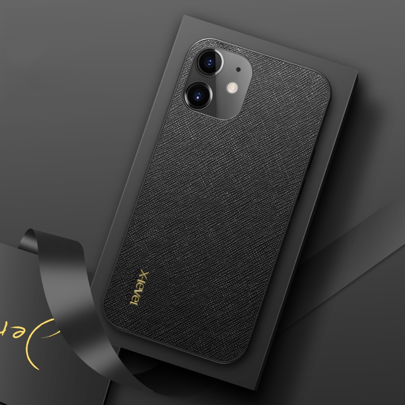 For iPhone 12 X-level Shockproof Cross Texture Protective Case(Black) For iPhone 12 X-level Shockproof Cross Texture Protective Case(Black)