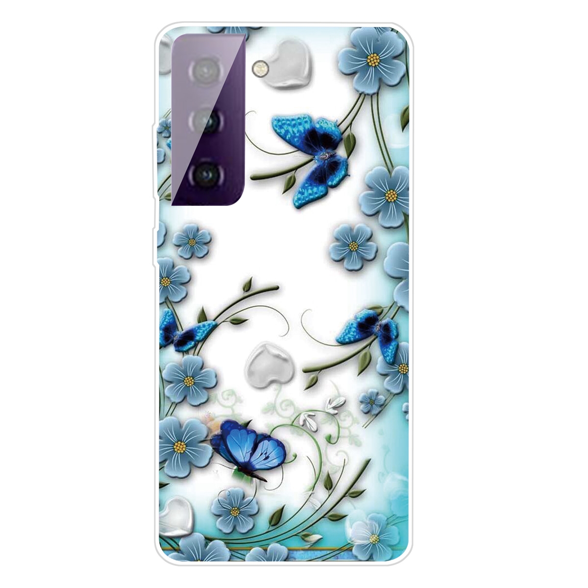 For Samsung Galaxy S21+ 5G Colored Drawing Pattern Highly Transparent TPU Protective Case(Chrysanthemum Butterfly) For Samsung Galaxy S21+ 5G Colored Drawing Pattern Highly Transparent TPU Protective Case(Chrysanthemum Butterfly)