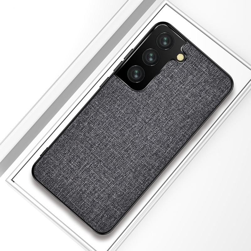 For Samsung Galaxy S21 5G Shockproof Cloth Texture PC + TPU Protective Case(Silver Ash) For Samsung Galaxy S21 5G Shockproof Cloth Texture PC + TPU Protective Case(Silver Ash)