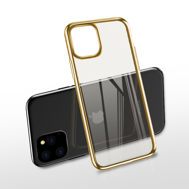 For iPhone 11 Pro X-level Original Series Transparent Ultra-thin TPU Case(Gold) For iPhone 11 Pro X-level Original Series Transparent Ultra-thin TPU Case(Gold)