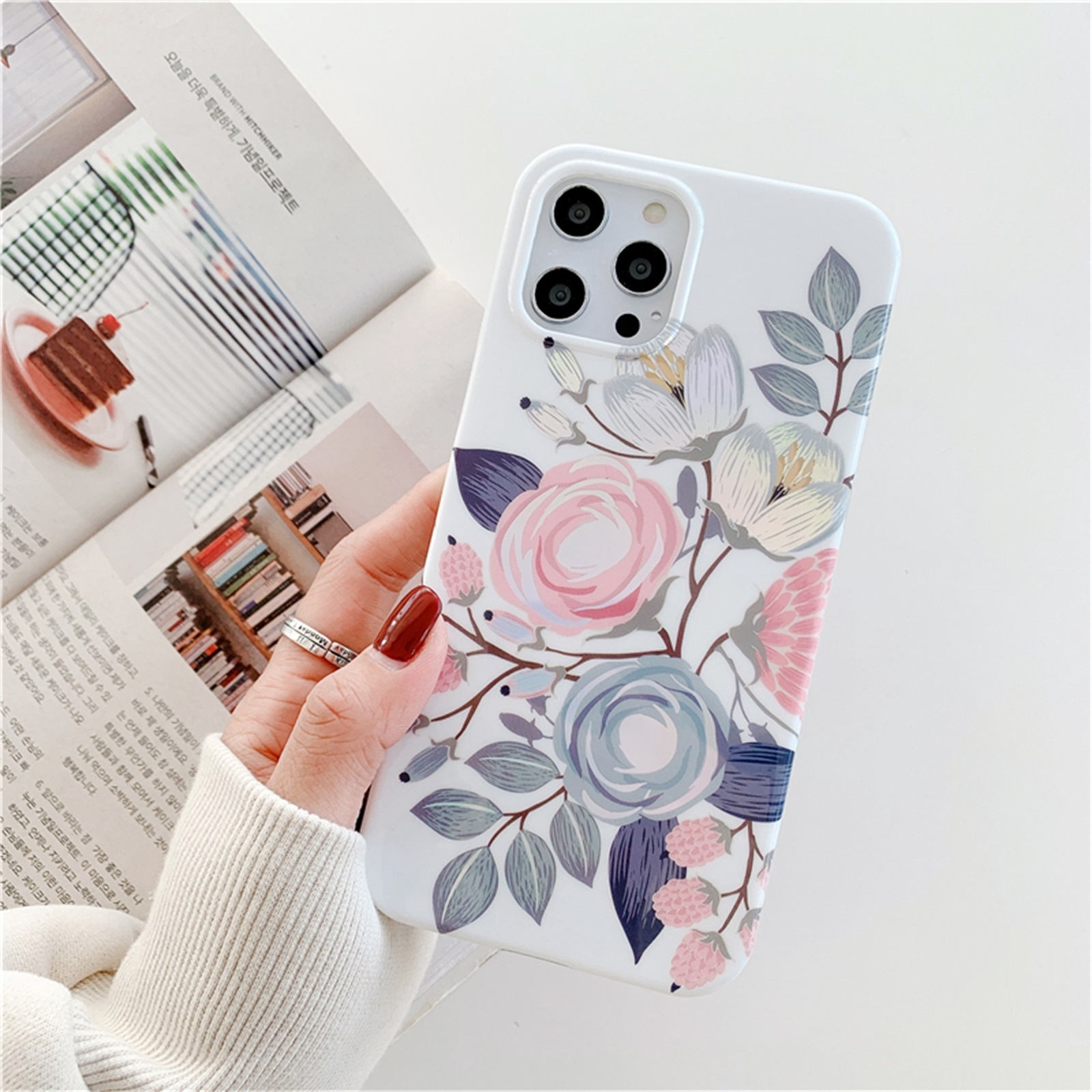 For iPhone 11 Pro Max Colorful Flower Pattern TPU Protective Case (D) For iPhone 11 Pro Max Colorful Flower Pattern TPU Protective Case (D)