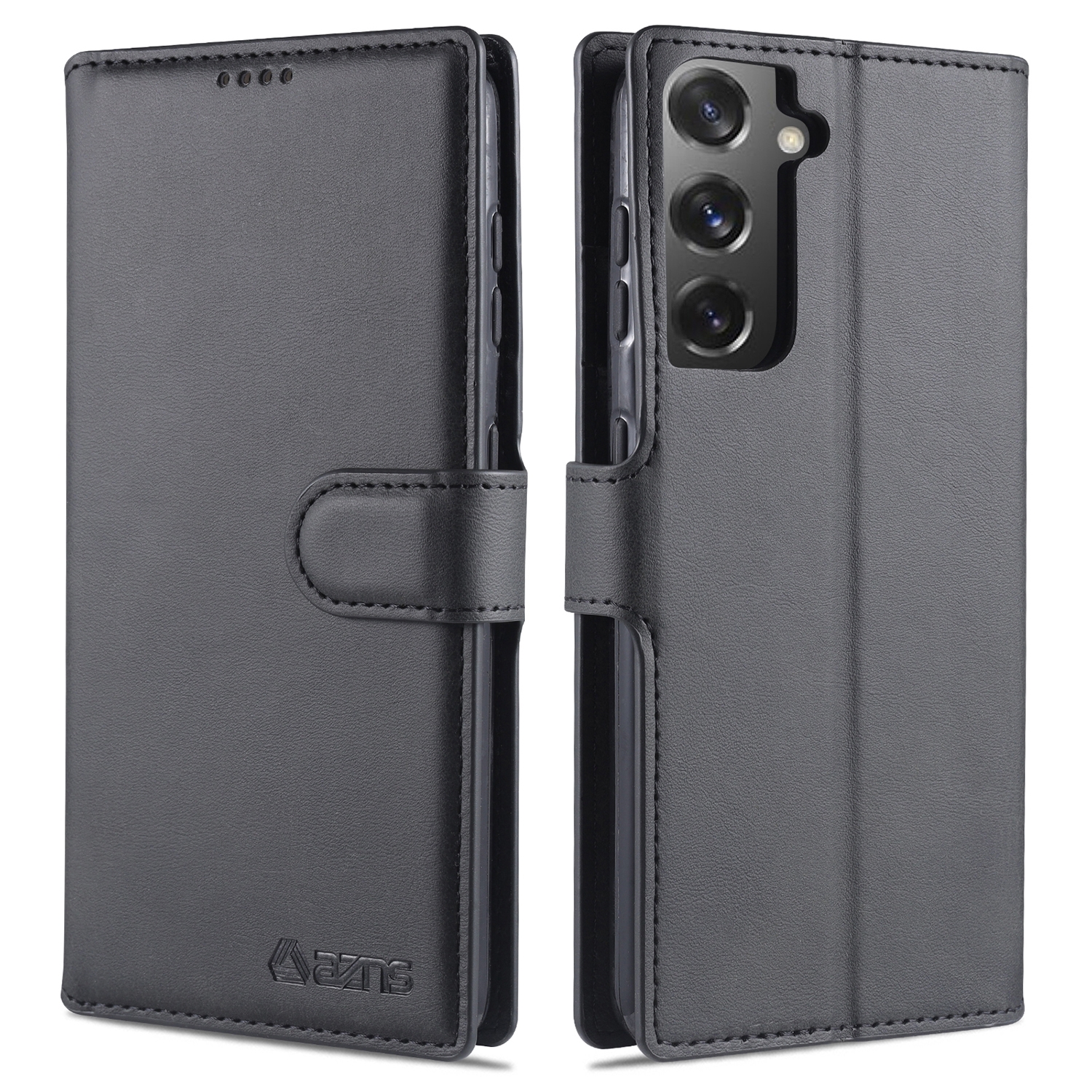 For Samsung Galaxy S21 5G AZNS Calf Texture Horizontal Flip Leather Case with Holder & Card Slots & Wallet & Photo Frame(Black) For Samsung Galaxy S21 5G AZNS Calf Texture Horizontal Flip Leather Case with Holder & Card Slots & Wallet & Photo Frame(Black)