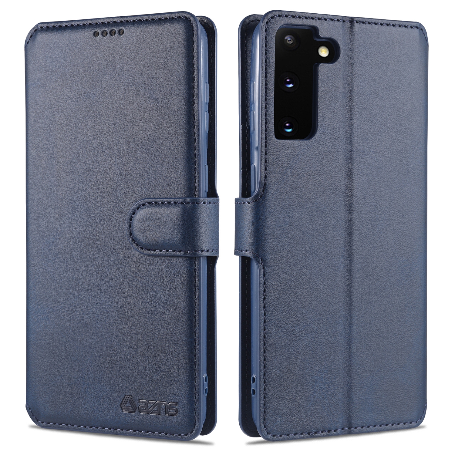 For Samsung Galaxy S21+ 5G AZNS Calf Texture Horizontal Flip Leather Case with Holder & Card Slots & Wallet & Photo Frame(Blue) For Samsung Galaxy S21+ 5G AZNS Calf Texture Horizontal Flip Leather Case with Holder & Card Slots & Wallet & Photo Frame(Blue)