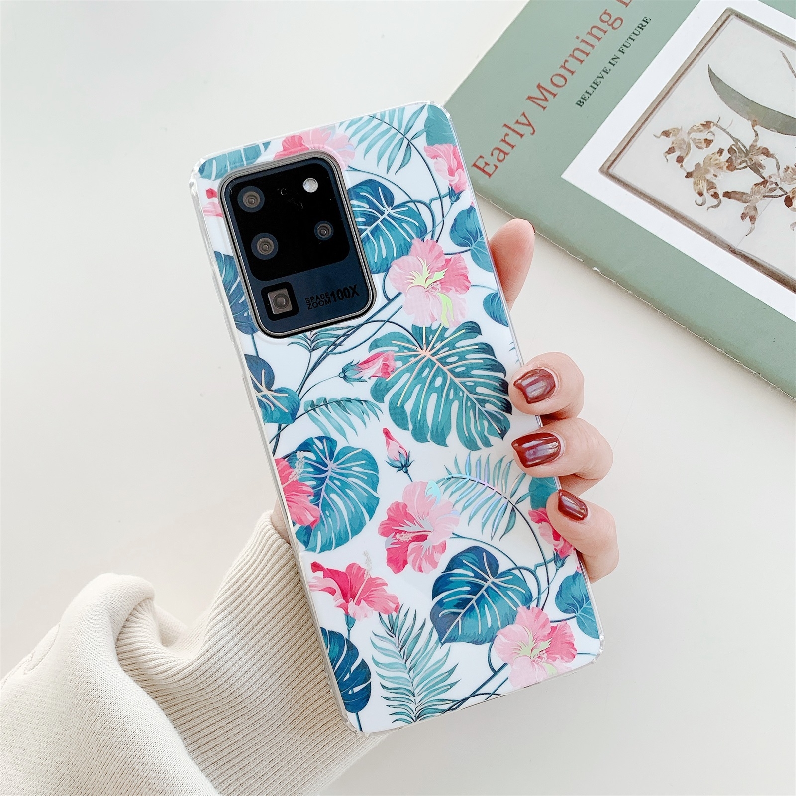 For Samsung Galaxy S20 FE / S20 Lite Colorful Flower Pattern TPU Protective Case(B)