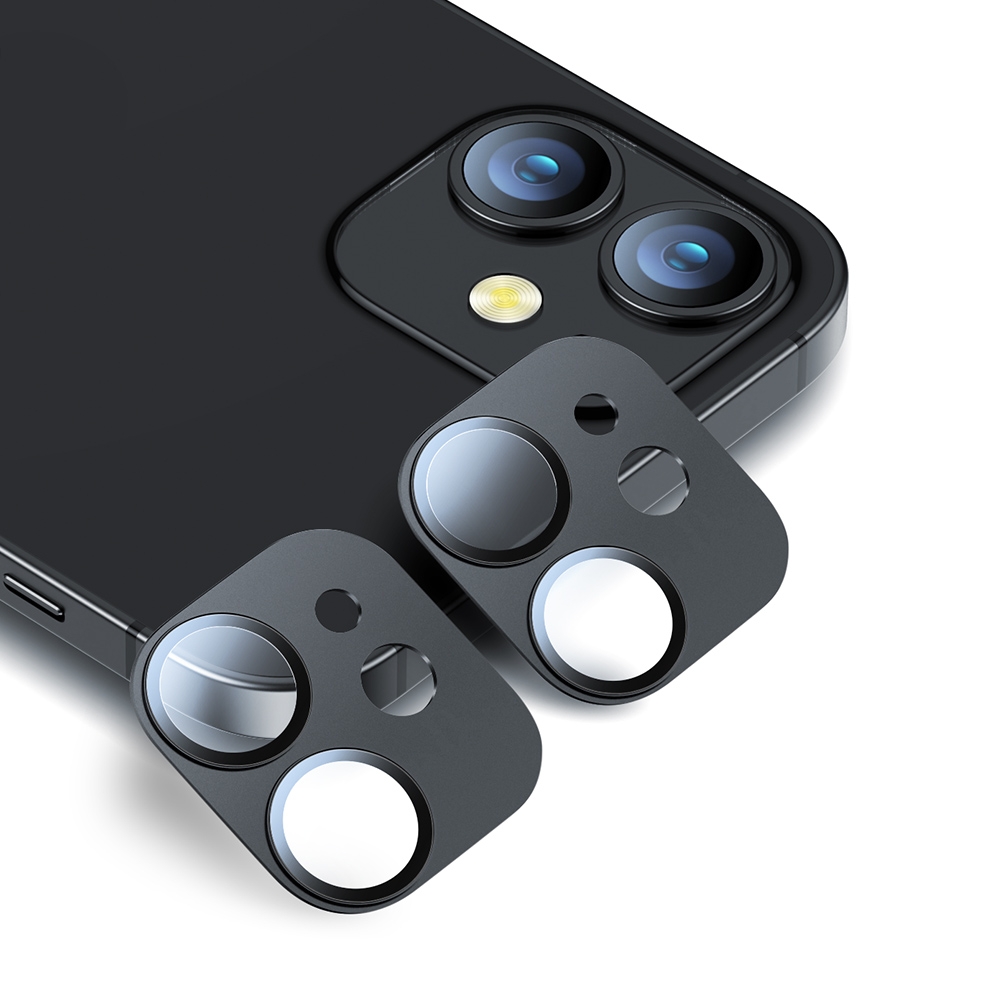 For iPhone 12 mini 2pcs ESR 9H Premium Clear Full Cover Tempered Glass Lens Camera Protector(Black) For iPhone 12 mini 2pcs ESR 9H Premium Clear Full Cover Tempered Glass Lens Camera Protector(Black)