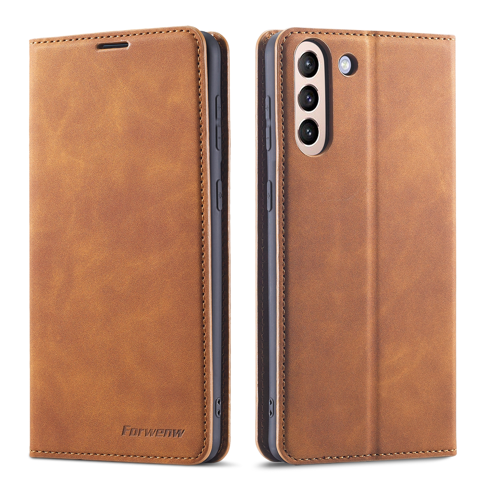 For Samsung Galaxy S21+ 5G Forwenw Dream Series Oil Edge Strong Magnetism Horizontal Flip Leather Case with Holder & Card Slots & Wallet & Photo Frame(Brown) For Samsung Galaxy S21+ 5G Forwenw Dream Series Oil Edge Strong Magnetism Horizontal Flip Leather Case with Holder & Card Slots & Wallet & Photo Frame(Brown)