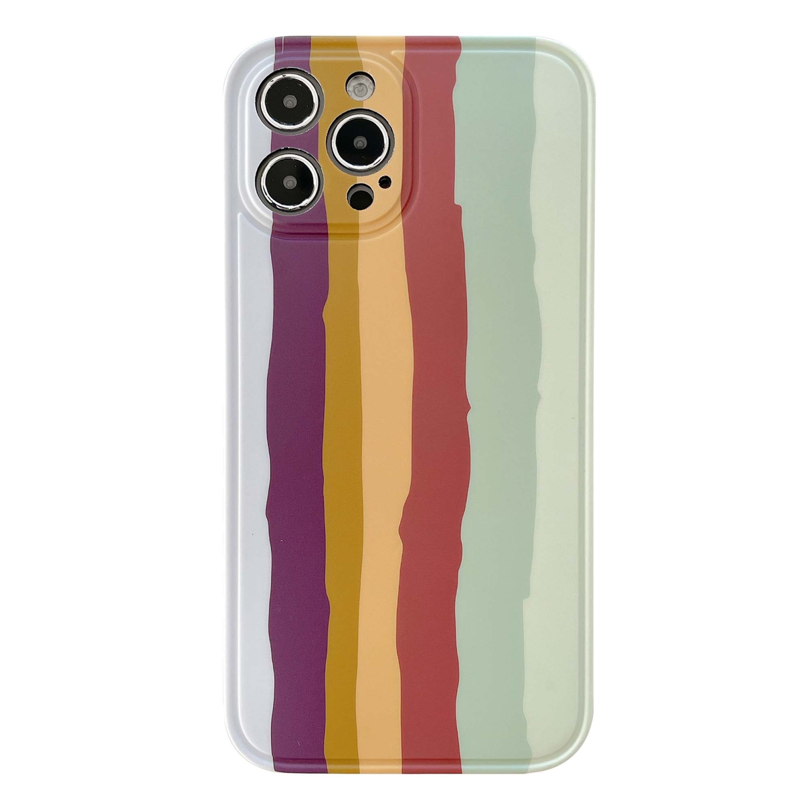 Rainbow IMD Shockproof TPU Protective Case For iPhone 11 Pro Max(Brown)
