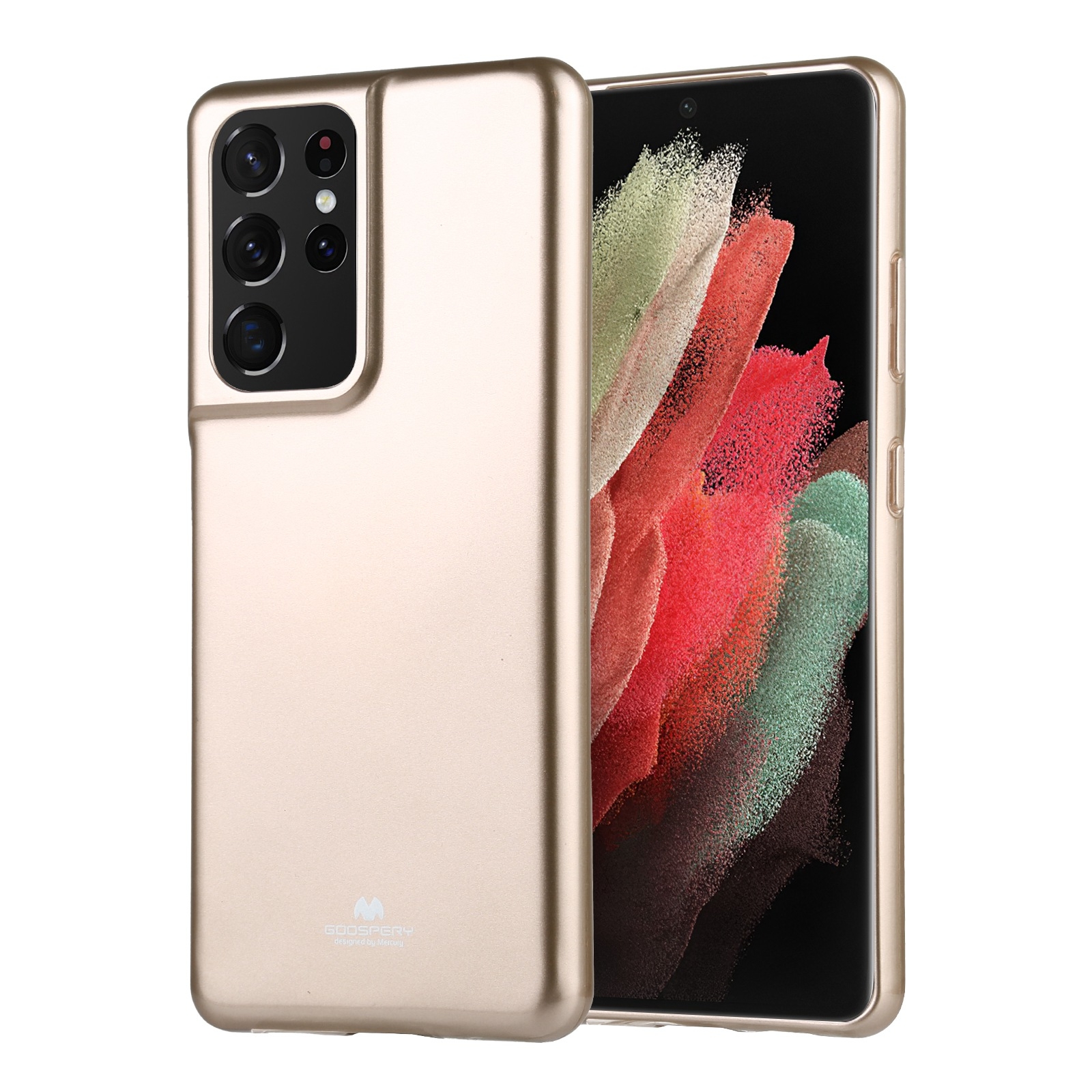 For Samsung Galaxy S21 Ultra 5G GOOSPERY JELLY Full Coverage Soft Case(Gold) For Samsung Galaxy S21 Ultra 5G GOOSPERY JELLY Full Coverage Soft Case(Gold)
