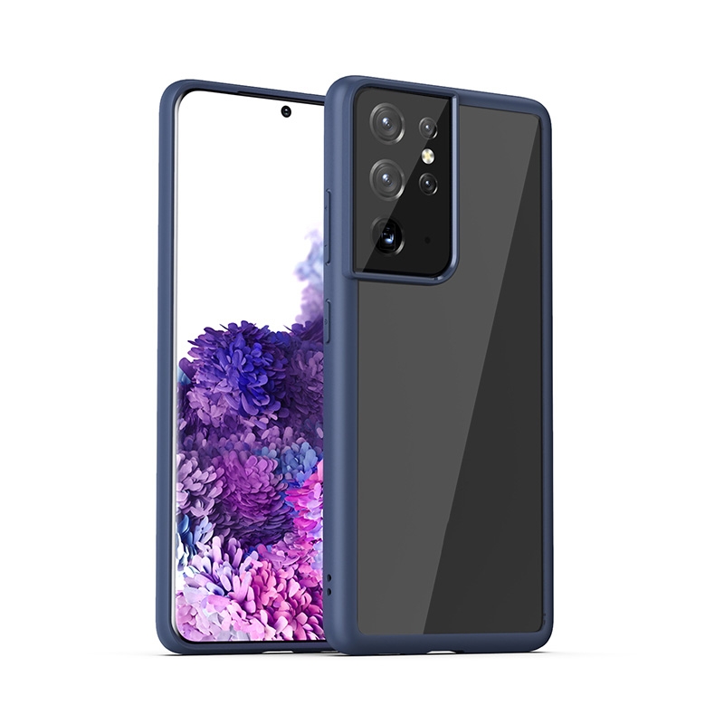For Samsung Galaxy S21 Ultra 5G iPAKY Bright Color Series TPU + PC Protective Case(Blue) For Samsung Galaxy S21 Ultra 5G iPAKY Bright Color Series TPU + PC Protective Case(Blue)