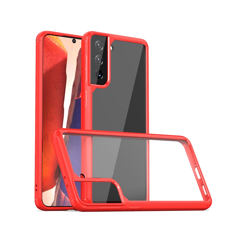 For Samsung Galaxy S21 5G iPAKY Star King Series TPU + PC Protective Case(Red) For Samsung Galaxy S21 5G iPAKY Star King Series TPU + PC Protective Case(Red)