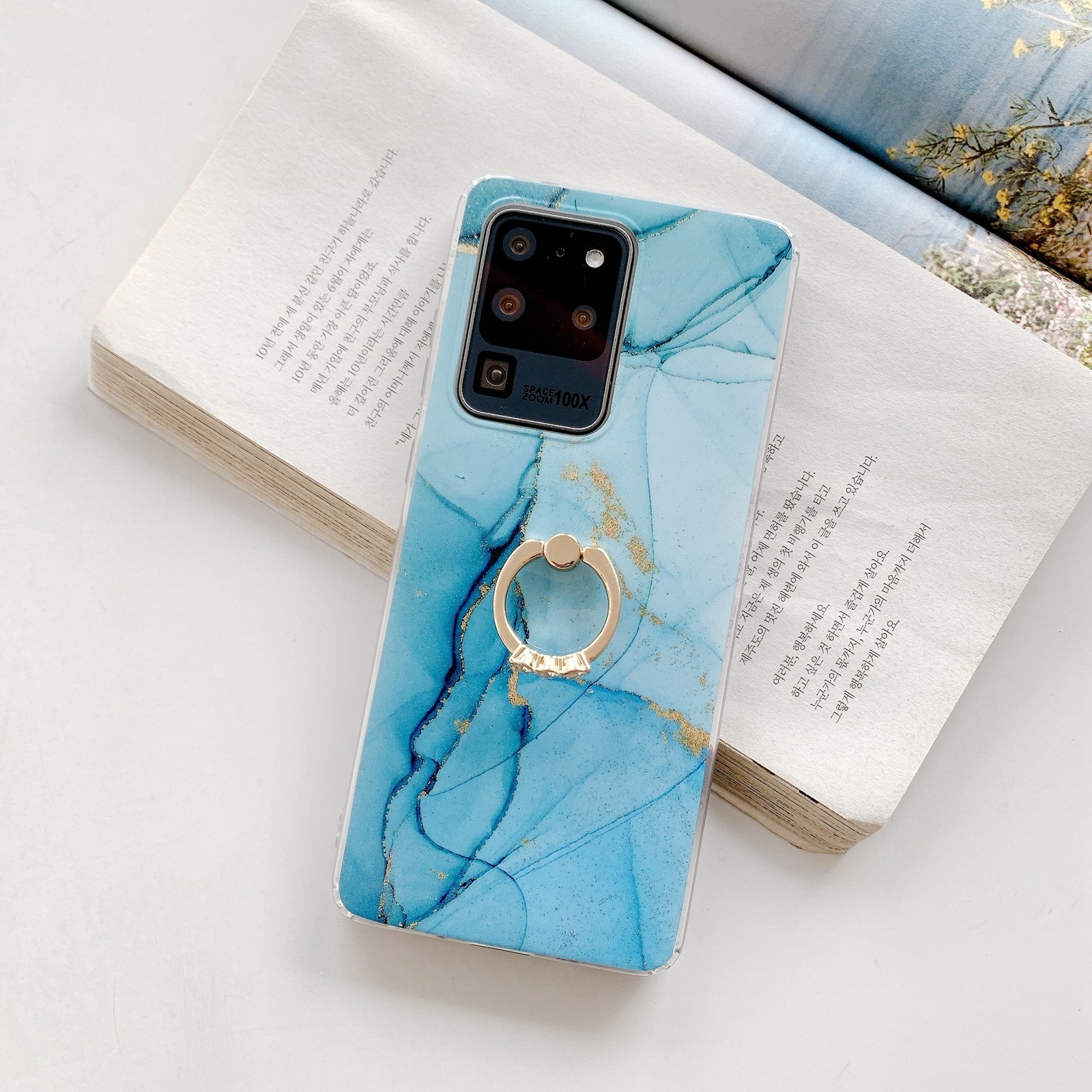 For Samsung Galaxy S21 Ultra 5G Marble Pattern Protective Case with Ring Holder(GM05) For Samsung Galaxy S21 Ultra 5G Marble Pattern Protective Case with Ring Holder(GM05)