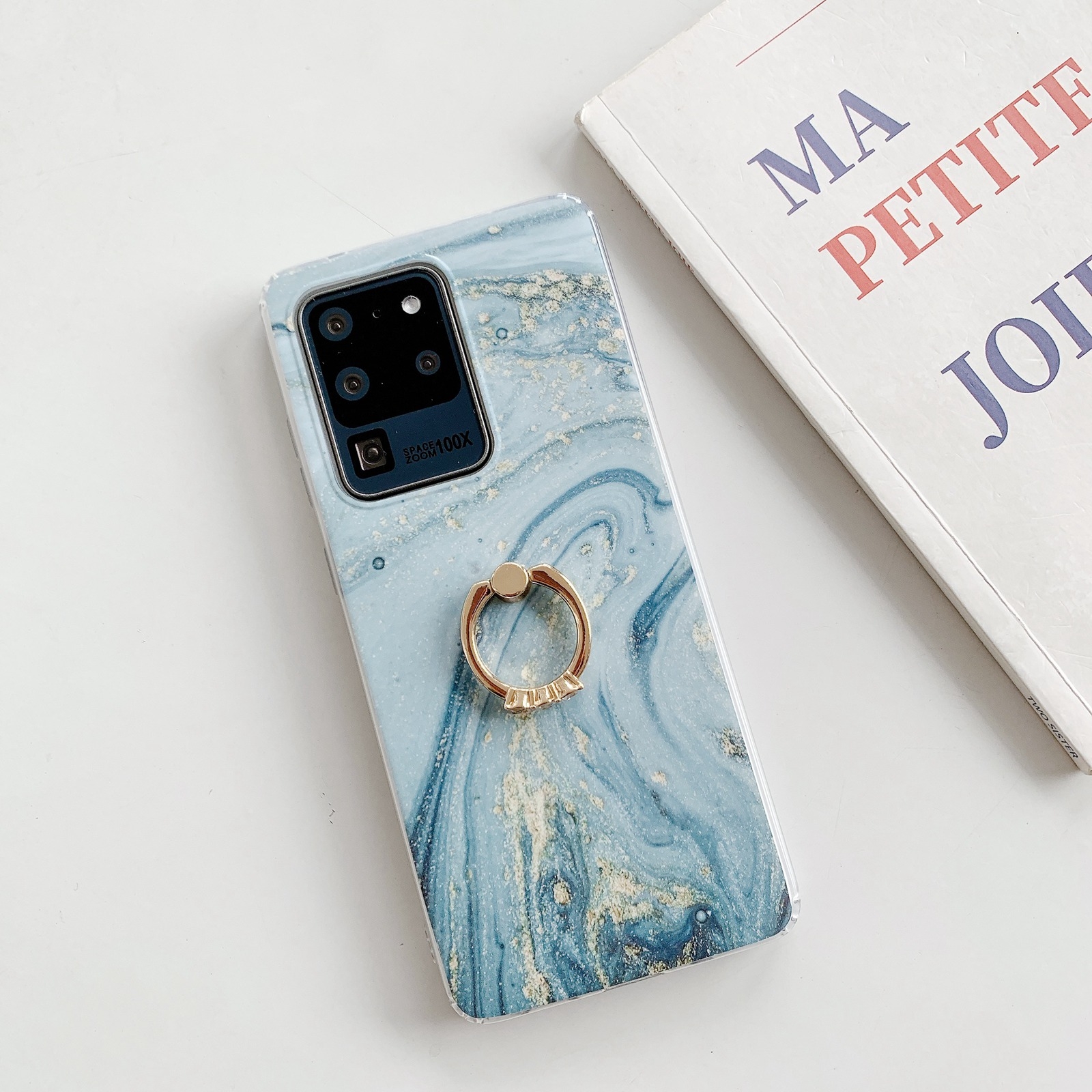 For Samsung Galaxy S21 5G Marble Pattern Protective Case with Ring Holder(GM07) For Samsung Galaxy S21 5G Marble Pattern Protective Case with Ring Holder(GM07)
