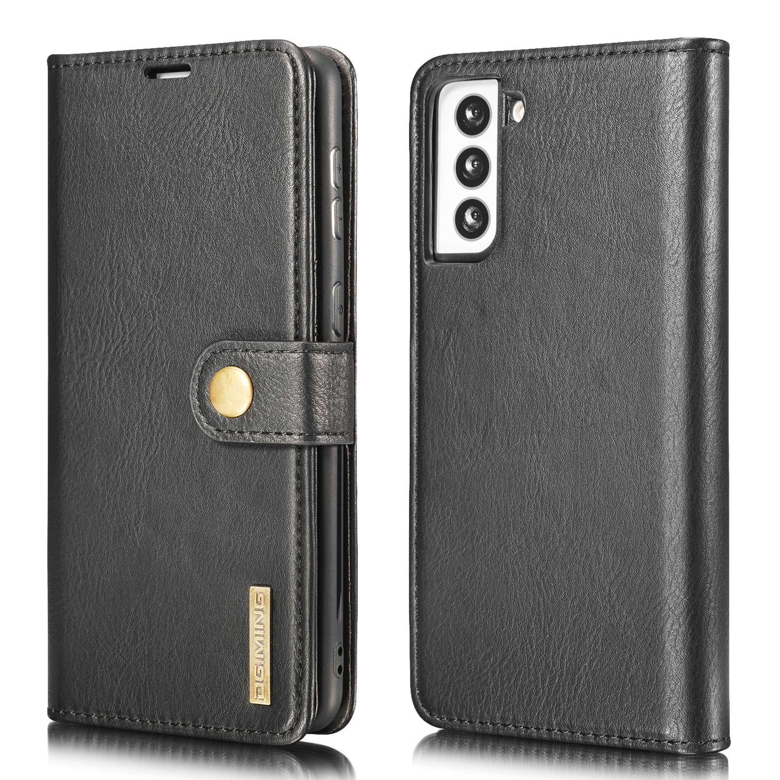 For Samsung Galaxy S21 5G DG.MING Crazy Horse Texture Flip Detachable Magnetic Leather Case with Holder & Card Slots & Wallet(Black) For Samsung Galaxy S21 5G DG.MING Crazy Horse Texture Flip Detachable Magnetic Leather Case with Holder & Card Slots & Wallet(Black)