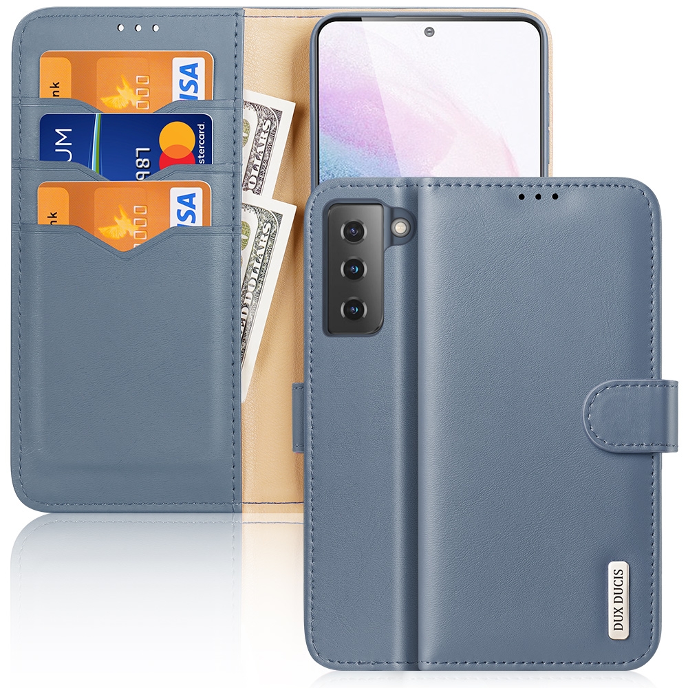 For Samsung Galaxy S21+ 5G DUX DUCIS Hivo Series Cowhide + PU + TPU Leather Horizontal Flip Case with Holder & Card Slots(Light Blue) For Samsung Galaxy S21+ 5G DUX DUCIS Hivo Series Cowhide + PU + TPU Leather Horizontal Flip Case with Holder & Card Slots(Light Blue)