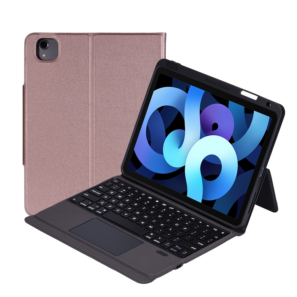 T2096 Bluetooth Keyboard PU Leather + Soft TPU Tablet Case with Touchpad & Pen Slot For iPad Air 2020 10.9 / Pro 11(2020/2018)(Rose Gold) T2096 Bluetooth Keyboard PU Leather + Soft TPU Tablet Case with Touchpad & Pen Slot For iPad Air 2020 10.9 / Pro 11(2020/2018)(Rose Gold)