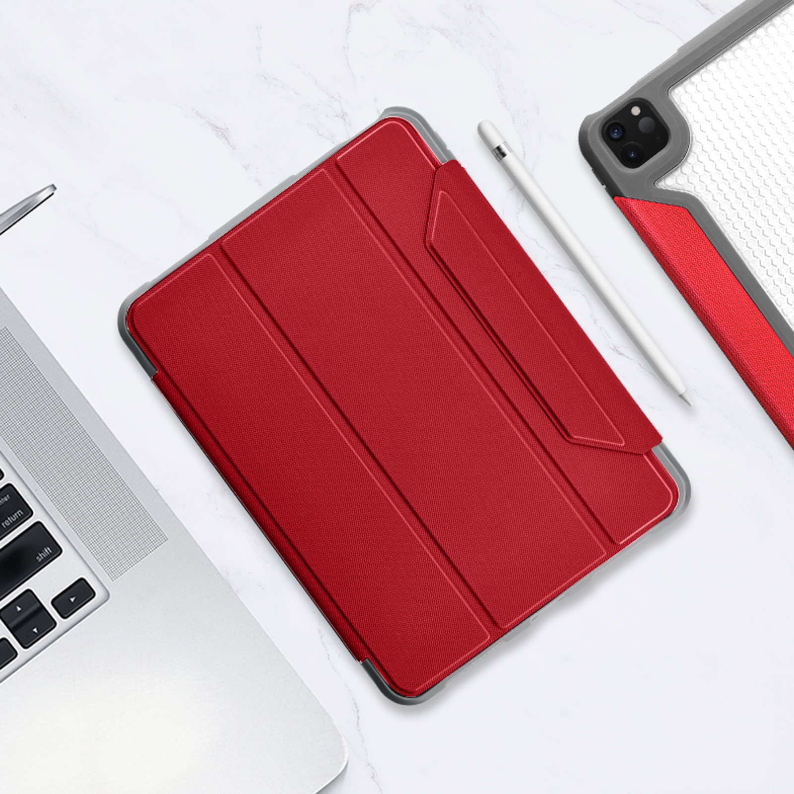 For iPad Pro 12.9 2022 / 2021 / 2020 Mutural Yagao Series PC Horizontal Flip Leather Tablet Case with Holder & Pen Slot(Red) For iPad Pro 12.9 2022 / 2021 / 2020 Mutural Yagao Series PC Horizontal Flip Leather Tablet Case with Holder & Pen Slot(Red)