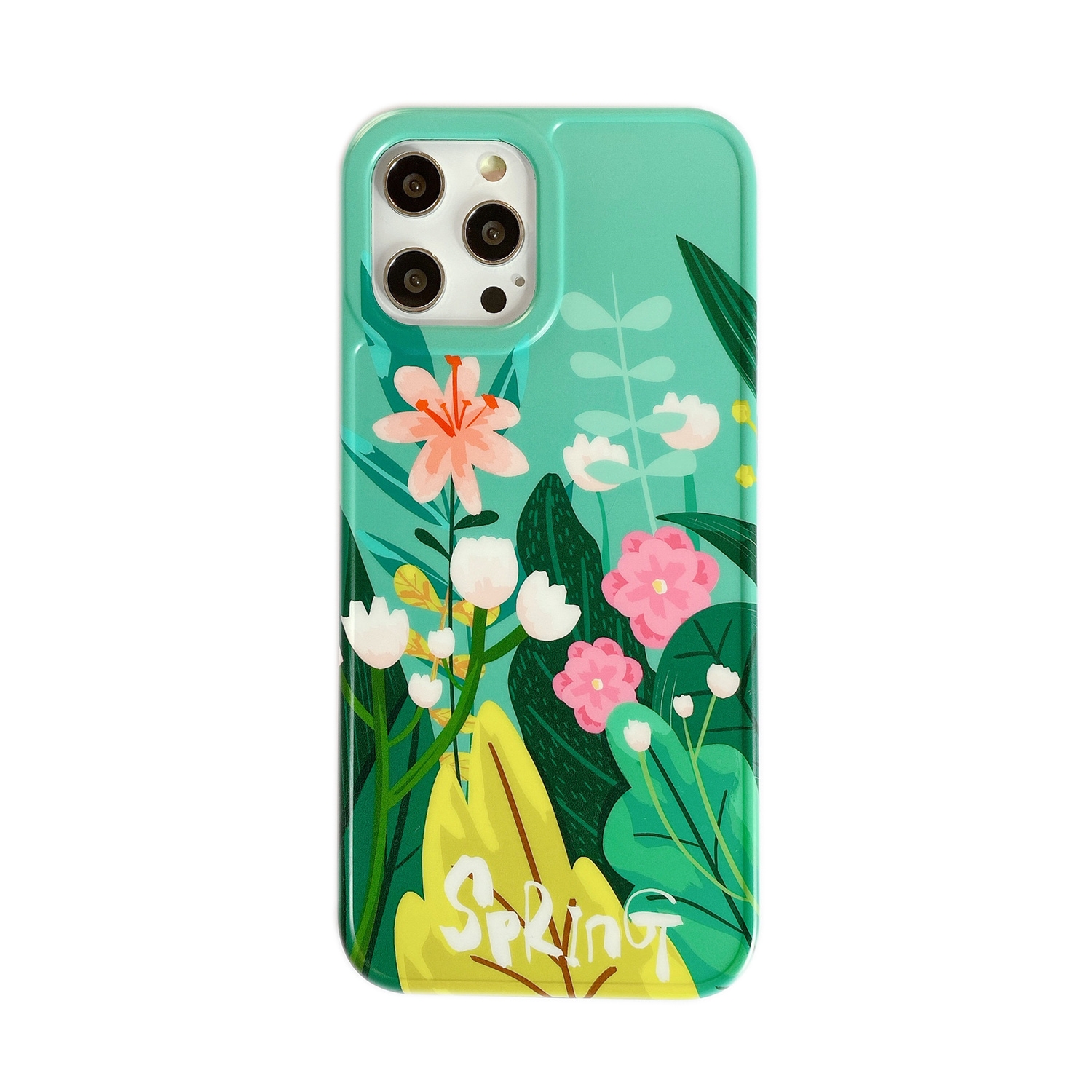 Painted Pattern IMD Shockproof Protective Case For iPhone 11 Pro(Watercolor Flowers)