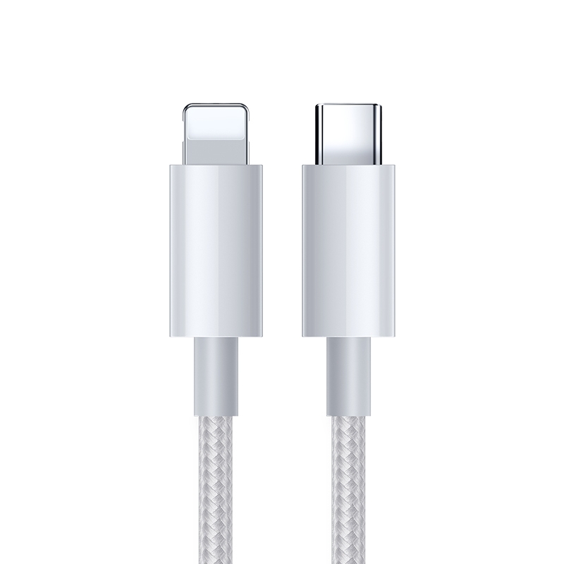 JOYROOM S-2024M5 2.4A PD USB-C / Type-C to 8 Pin Charging + Transmission Nylon Braided Data Cable, Cable Length: 2m JOYROOM S-2024M5 2.4A PD USB-C / Type-C to 8 Pin Charging + Transmission Nylon Braided Data Cable, Cable Length: 2m