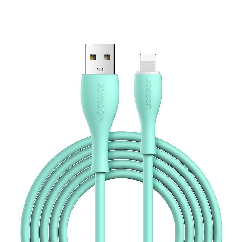 JOYROOM S-2030M8 M8 Bowling Series 2.4A USB to 8 Pin TPE Charging Transmission Data Cable, Cable Length:2m(Green) JOYROOM S-2030M8 M8 Bowling Series 2.4A USB to 8 Pin TPE Charging Transmission Data Cable, Cable Length:2m(Green)