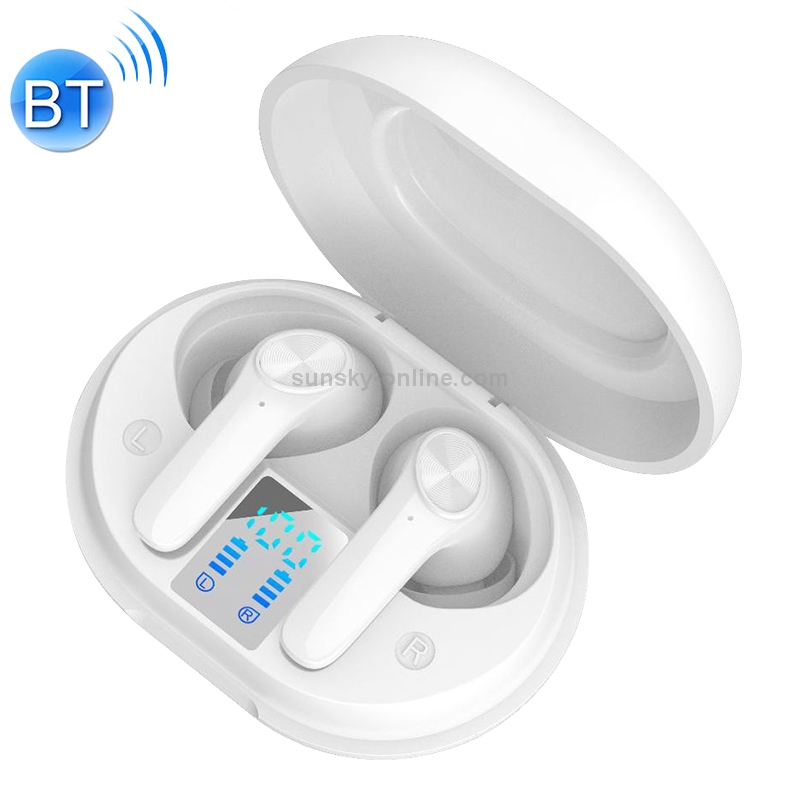 HAMTOD D01 Bluetooth 5.0 TWS ANC Active Noise Cancelling Wireless Bluetooth Earphone with Charging Box & Fingerprint Touch & LED Display(White) HAMTOD D01 Bluetooth 5.0 TWS ANC Active Noise Cancelling Wireless Bluetooth Earphone with Charging Box & Fingerprint Touch & LED Display(White)